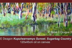 KUPULWARNAMYO SUNSET. SUGARBAG COUNTRY